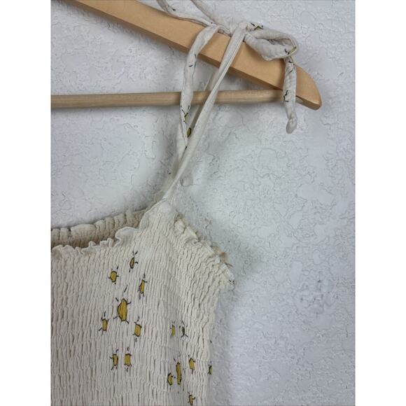 The Campamento SUNS Girls Dress Sz 7/8 Off White Cotton Summer Sun Beach Easter - Picture 4 of 11